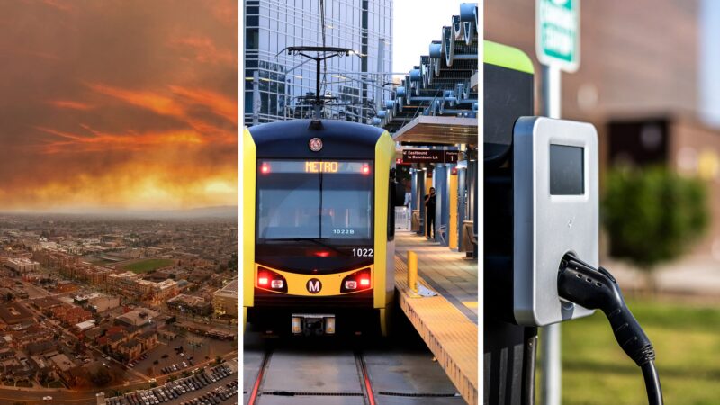 featured image for Wildfires, falling EV interest and transit doubts test L.A. ahead of the 2028 Olympics